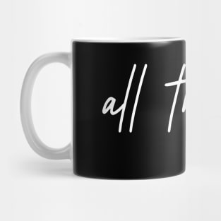 all things together work for good - Romans 8:28 - Manifest Mug